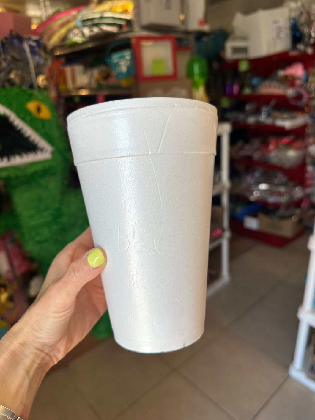 Vaso foam 32 oz con tapa de foam